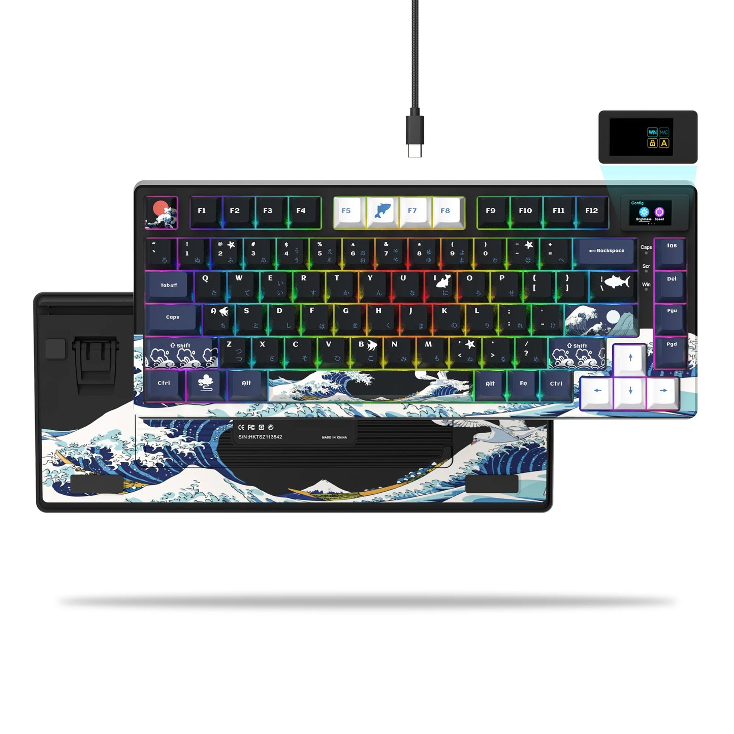 GlowSync OLED Gaming Keyboard