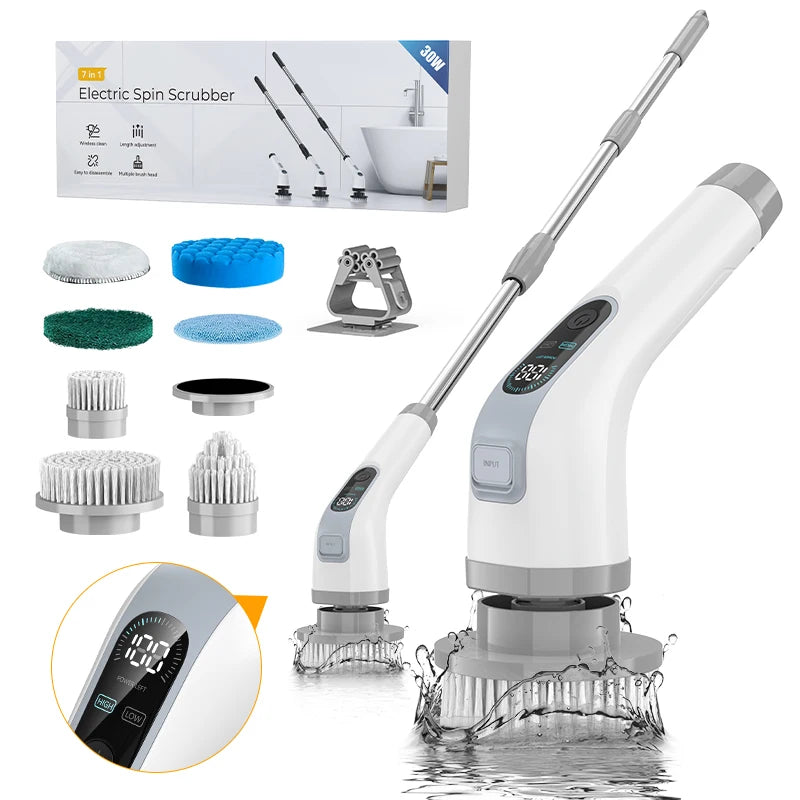 Cordless Electric Spin Scrubber