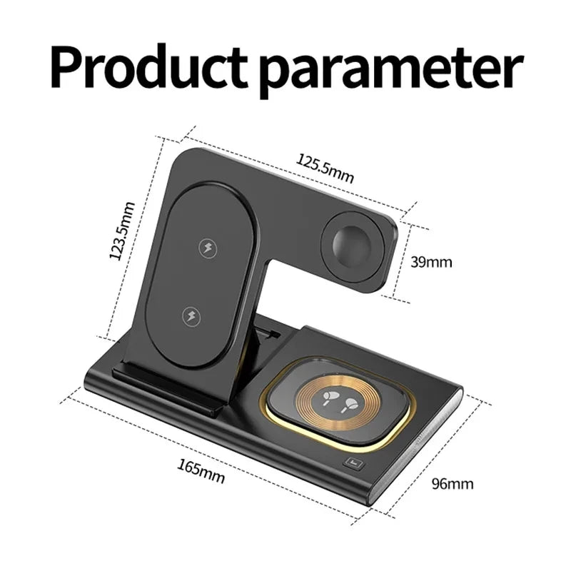 Wireless Charger Stand 30W - Fast Charging Dock Station